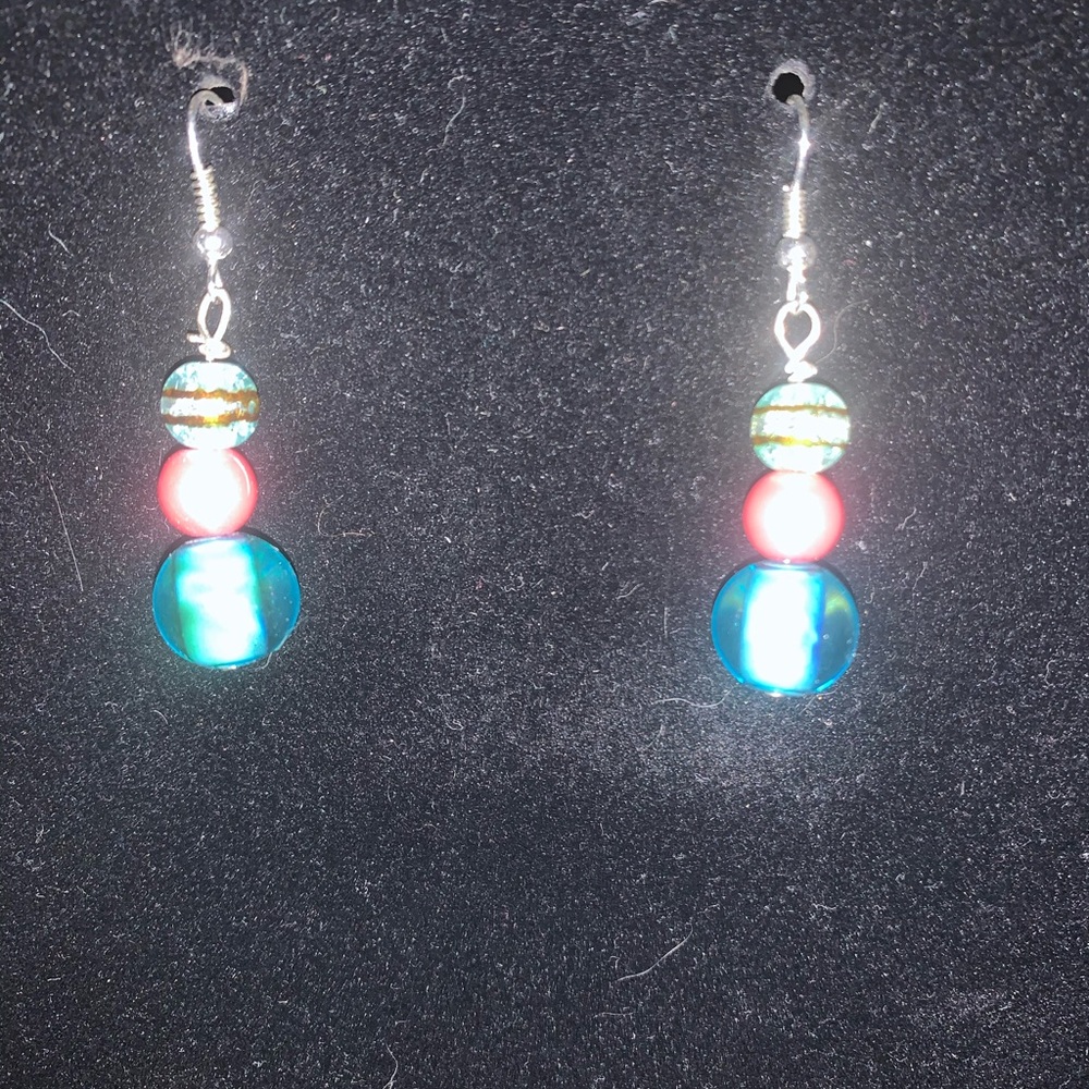 Random bead earrings